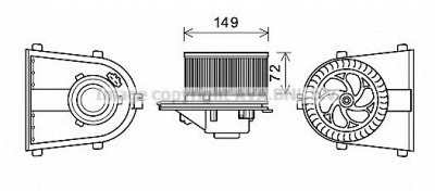 AVA QUALITY COOLING ai8378 -  Электродвигатель, вентиляция салона